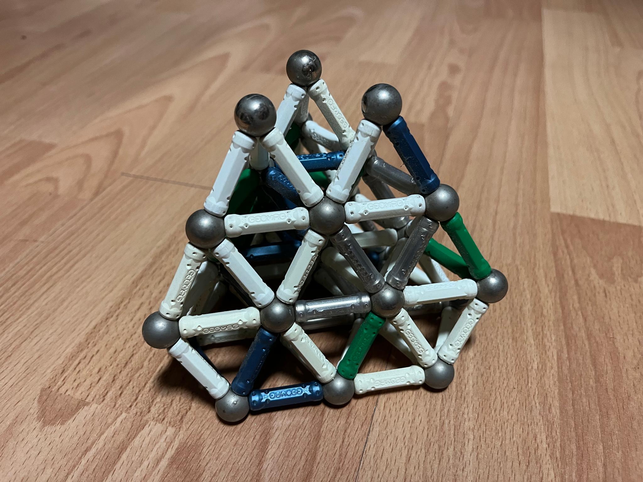 Example of shape created with magnet toy.