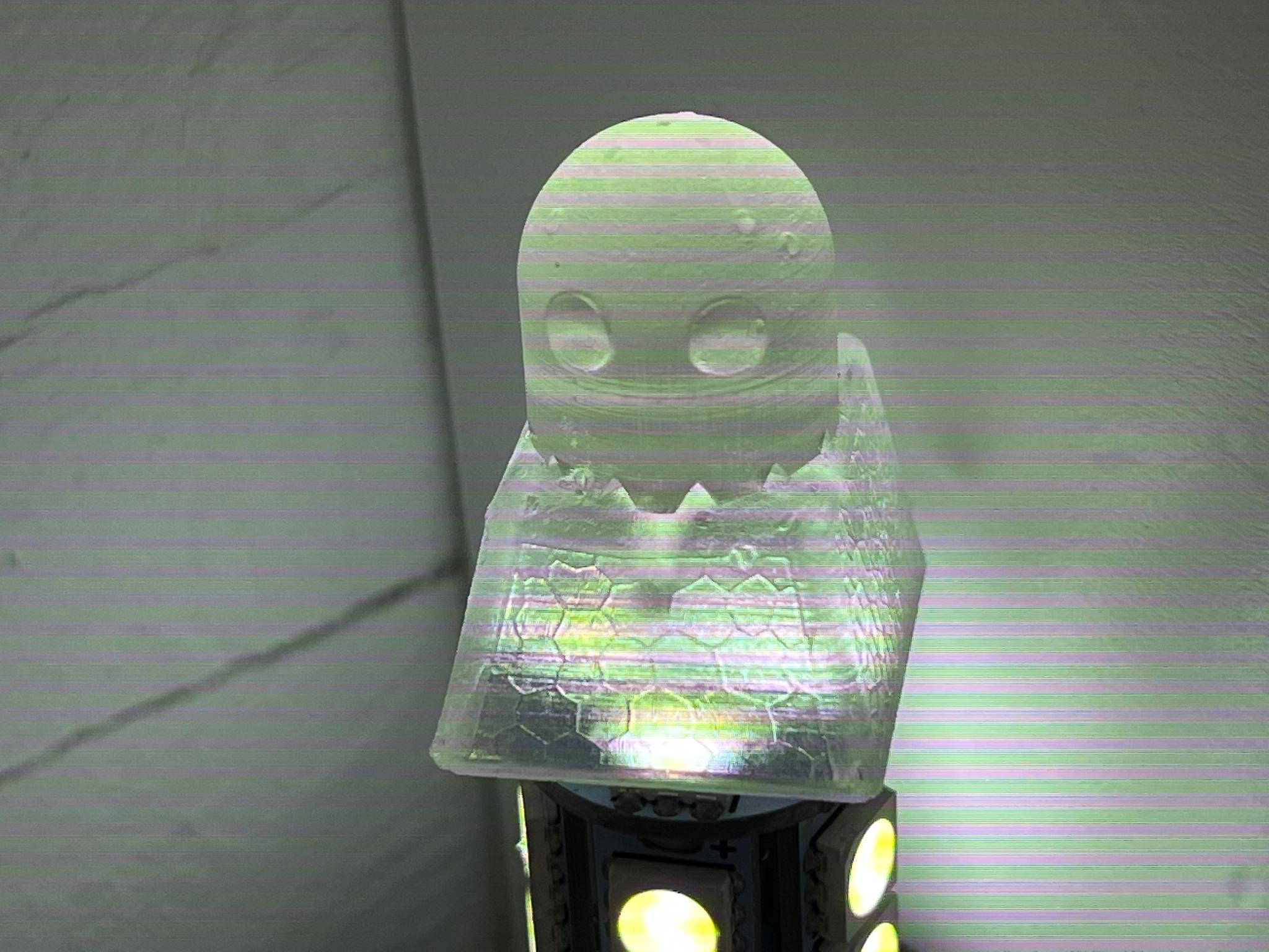 Ghost Keycap above light.